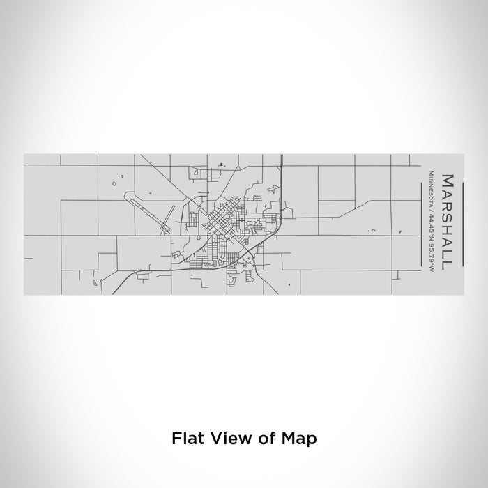 Rendered View of Marshall Minnesota Map Engraving on 10oz Stainless Steel Insulated Cup with Sipping Lid