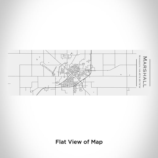 Rendered View of Marshall Minnesota Map Engraving on 10oz Stainless Steel Insulated Cup with Sliding Lid in White