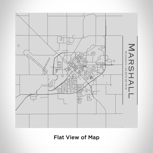 Rendered View of Marshall Minnesota Map Engraving on 17oz Stainless Steel Insulated Tumbler