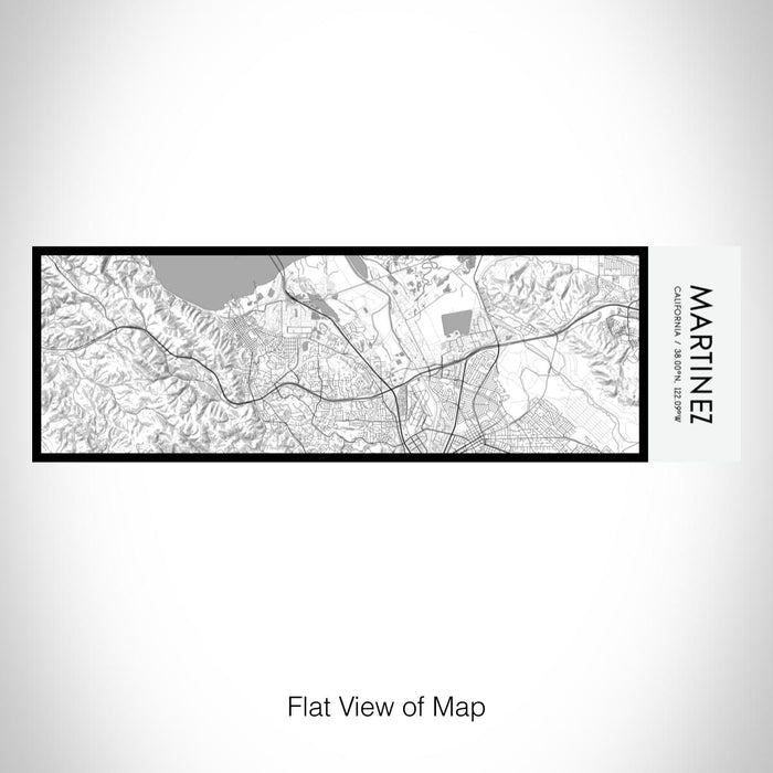 Rendered View of Martinez California Map on 10oz Stainless Steel Insulated Cup in Classic with Sliding Lid
