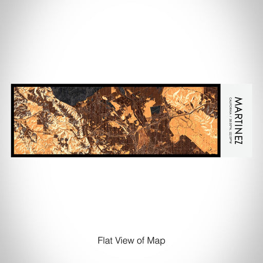 Rendered View of Martinez California Map on 10oz Stainless Steel Insulated Cup in Ember with Sliding Lid