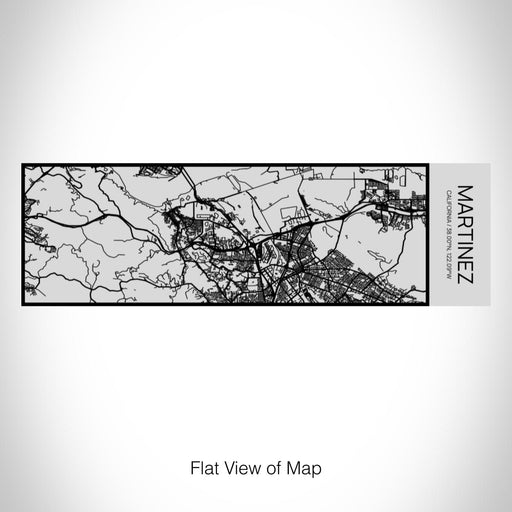 Rendered View of Martinez California Map on 10oz Stainless Steel Insulated Cup with Sipping Lid