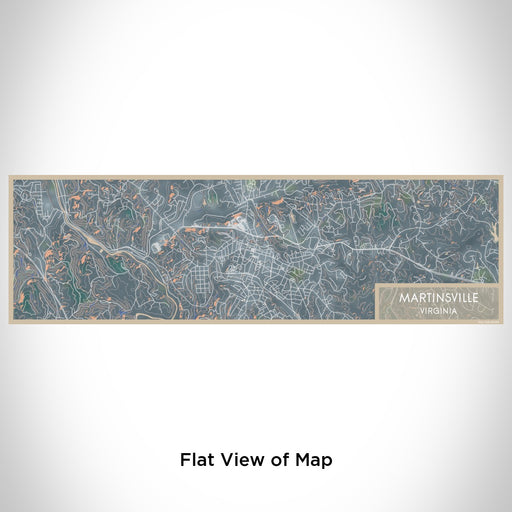 Flat View of Map Custom Martinsville Virginia Map Enamel Mug in Afternoon