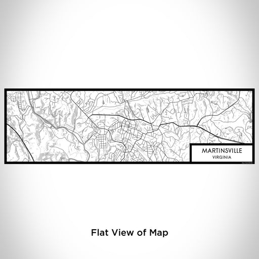 Flat View of Map Custom Martinsville Virginia Map Enamel Mug in Classic