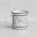 Left View Custom Martinsville Virginia Map Enamel Mug in Classic