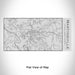 Rendered View of Martinsville Virginia Map Engraving on 17oz Stainless Steel Insulated Cola Bottle