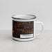 Right View Custom Martinsville Virginia Map Enamel Mug in Ember