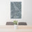24x36 Matthews North Carolina Map Print Portrait Orientation in Afternoon Style Behind 2 Chairs Table and Potted Plant
