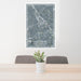 24x36 Matthews North Carolina Map Print Portrait Orientation in Afternoon Style Behind 2 Chairs Table and Potted Plant