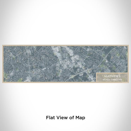 Flat View of Map Custom Matthews North Carolina Map Enamel Mug in Afternoon