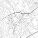 Matthews North Carolina Map Print in Classic Style Zoomed In Close Up Showing Details