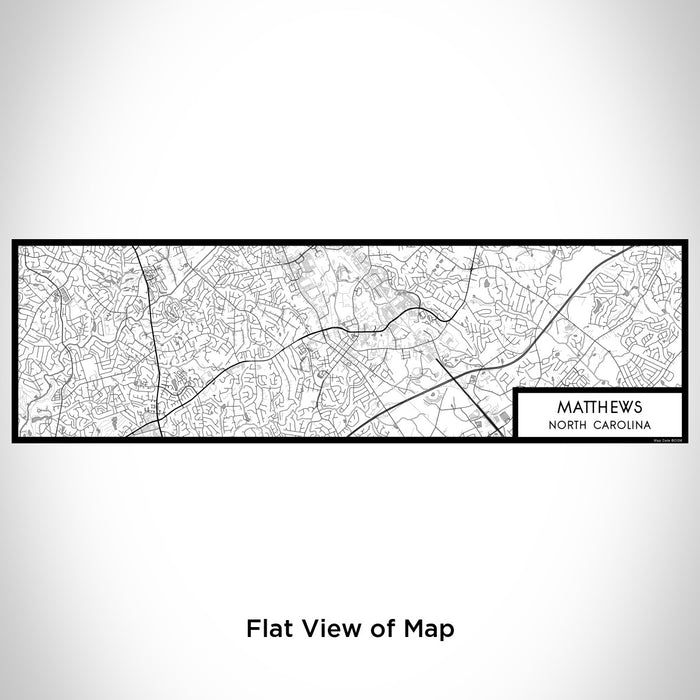 Flat View of Map Custom Matthews North Carolina Map Enamel Mug in Classic
