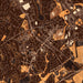 Matthews North Carolina Map Print in Ember Style Zoomed In Close Up Showing Details