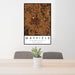 24x36 Mayfield Kentucky Map Print Portrait Orientation in Ember Style Behind 2 Chairs Table and Potted Plant