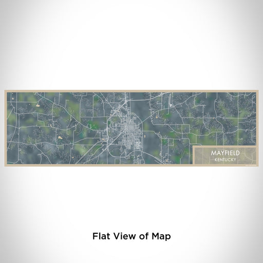 Flat View of Map Custom Mayfield Kentucky Map Enamel Mug in Afternoon