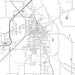 Mayfield Kentucky Map Print in Classic Style Zoomed In Close Up Showing Details