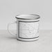 Left View Custom Mayfield Kentucky Map Enamel Mug in Classic