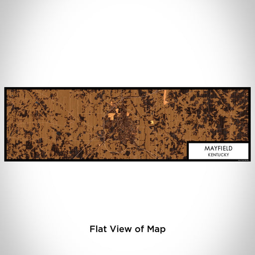 Flat View of Map Custom Mayfield Kentucky Map Enamel Mug in Ember