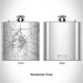 Rendered View of Mayfield Kentucky Map Engraving on 6oz Stainless Steel Flask