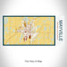 Rendered View of Mayville Wisconsin Map on 17oz Stainless Steel Insulated Bottle with printed woodblock style map