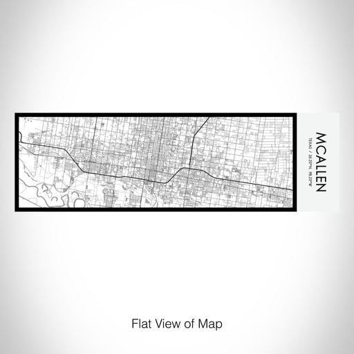 Rendered View of McAllen Texas Map on 10oz Stainless Steel Insulated Cup in Classic with Sliding Lid
