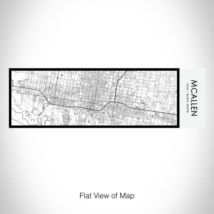 Rendered View of McAllen Texas Map on 10oz Stainless Steel Insulated Cup in Classic with Sliding Lid