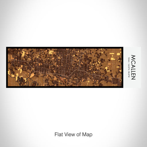 Rendered View of McAllen Texas Map on 10oz Stainless Steel Insulated Cup in Ember with Sliding Lid