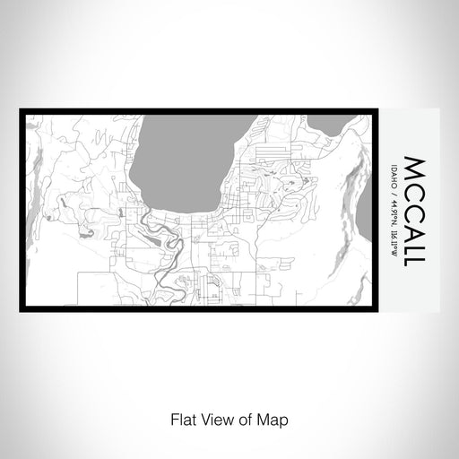 Rendered View of McCall Idaho Map on 17oz Stainless Steel Insulated Bottle with printed classic style map