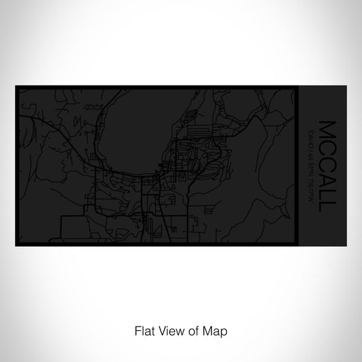 Rendered View of McCall Idaho Map on 17oz Stainless Steel Insulated Cola Bottle in Stainless in Matte Black