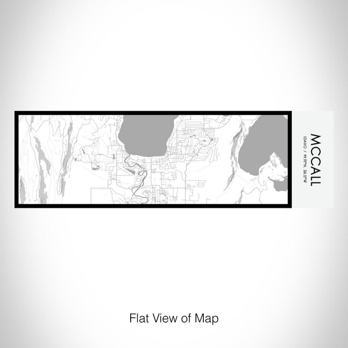 Rendered View of McCall Idaho Map on 10oz Stainless Steel Insulated Cup in Classic with Sliding Lid