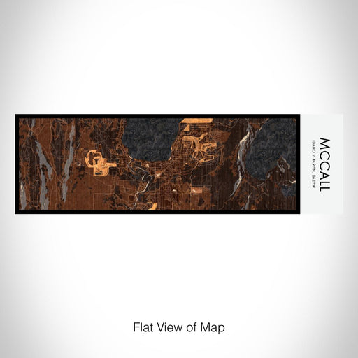 Rendered View of McCall Idaho Map on 10oz Stainless Steel Insulated Cup in Ember with Sliding Lid
