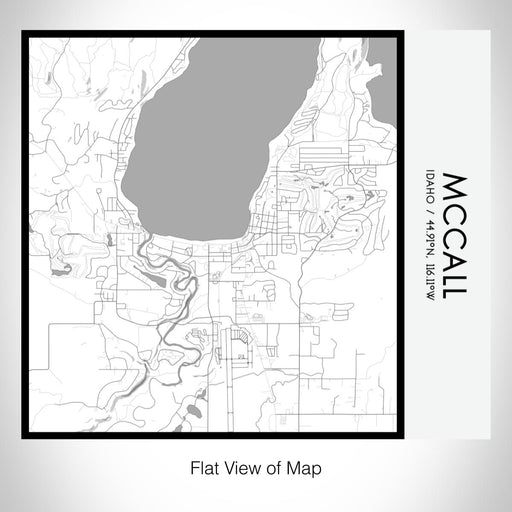 Rendered View of McCall Idaho Map on 17oz Stainless Steel Insulated Tumbler in Classic Map Style