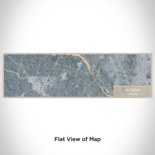 Flat View of Map Custom McLean Virginia Map Enamel Mug in Afternoon