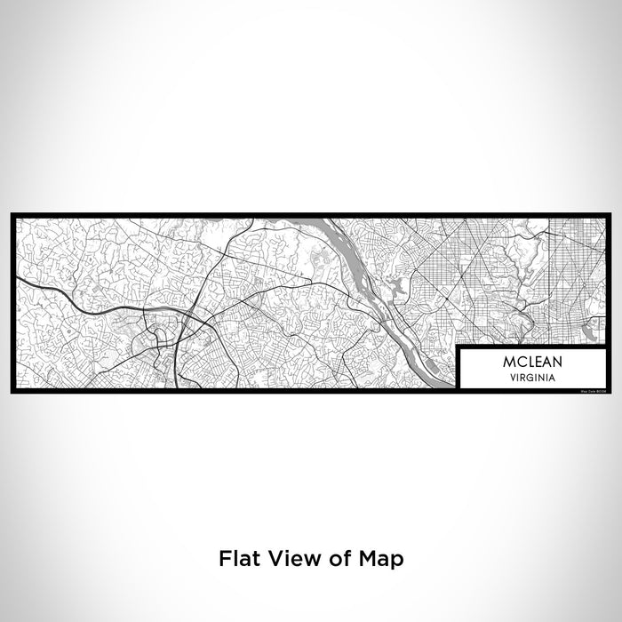 Flat View of Map Custom McLean Virginia Map Enamel Mug in Classic
