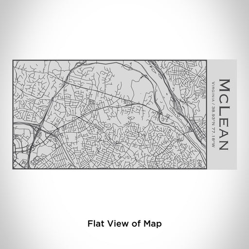 Rendered View of McLean Virginia Map Engraving on 17oz Stainless Steel Insulated Cola Bottle