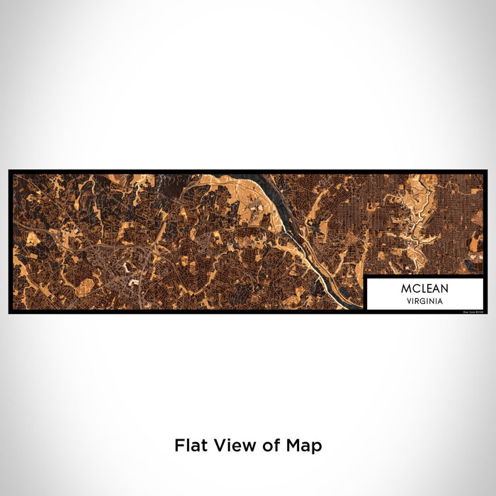 Flat View of Map Custom McLean Virginia Map Enamel Mug in Ember