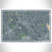 Medfield Massachusetts Map Print Landscape Orientation in Afternoon Style With Shaded Background