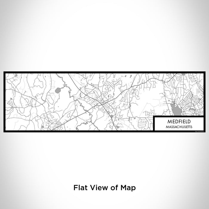 Flat View of Map Custom Medfield Massachusetts Map Enamel Mug in Classic