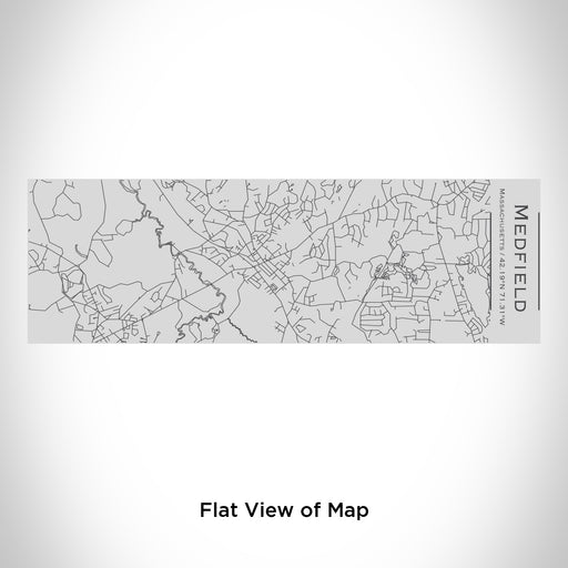 Rendered View of Medfield Massachusetts Map on 10oz Stainless Steel Insulated Cup with Sipping Lid