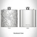 Rendered View of Medfield Massachusetts Map on 6oz Stainless Steel Flask