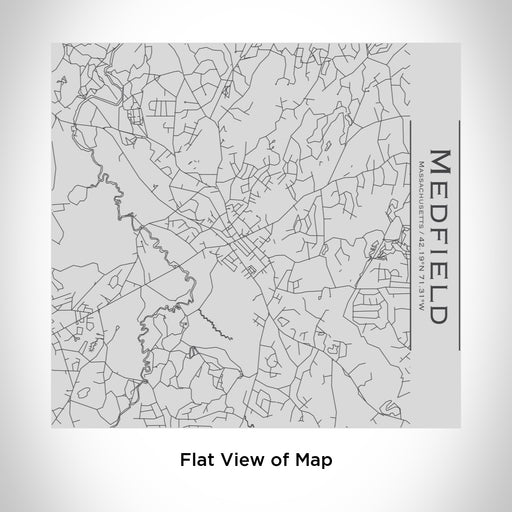 Rendered View of Medfield Massachusetts Map on 17oz Stainless Steel Insulated Tumbler