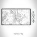 Rendered View of Medford Oregon Map on 17oz Stainless Steel Insulated Bottle with printed classic style map