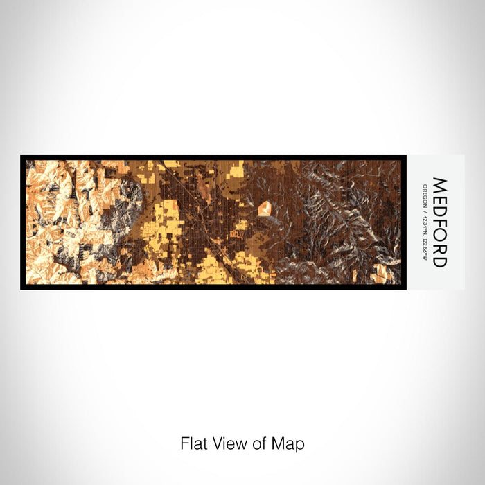Rendered View of Medford Oregon Map on 10oz Stainless Steel Insulated Cup in Ember with Sliding Lid