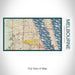 Rendered View of Melbourne Florida Map on 17oz Stainless Steel Insulated Bottle with printed woodblock style map