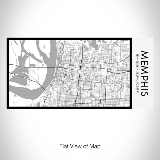 Rendered View of Memphis Tennessee Map on 17oz Stainless Steel Insulated Bottle with printed classic style map