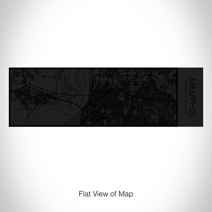 Rendered View of Memphis Tennessee Map on 10oz Stainless Steel Insulated Cup in Matte Black with Sliding Lid