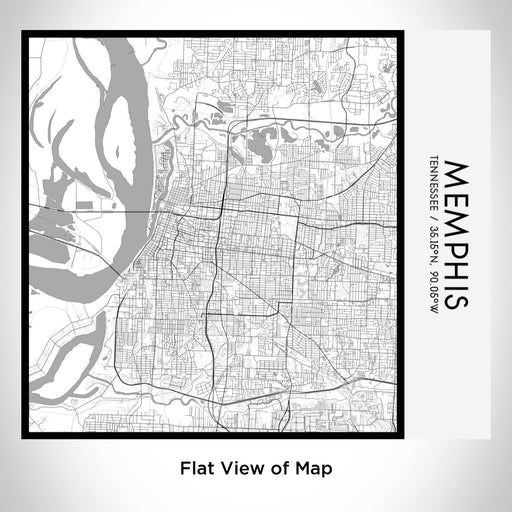 Rendered View of Memphis Tennessee Map on 17oz Stainless Steel Insulated Tumbler in Classic Map Style