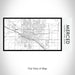 Rendered View of Merced California Map on 17oz Stainless Steel Insulated Bottle with printed classic style map