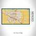 Rendered View of Merced California Map on 17oz Stainless Steel Insulated Bottle with printed woodblock style map