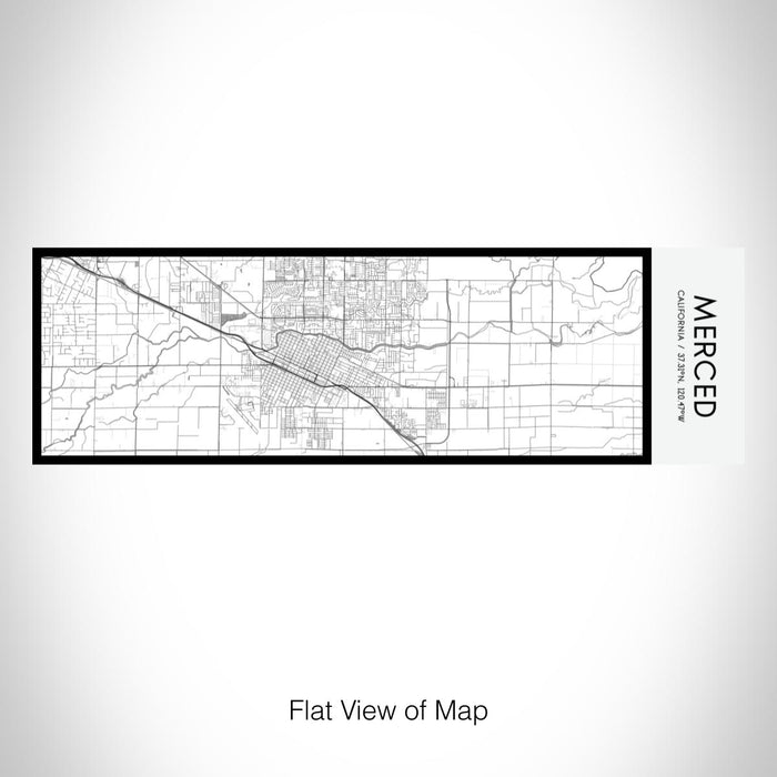 Rendered View of Merced California Map on 10oz Stainless Steel Insulated Cup in Classic with Sliding Lid